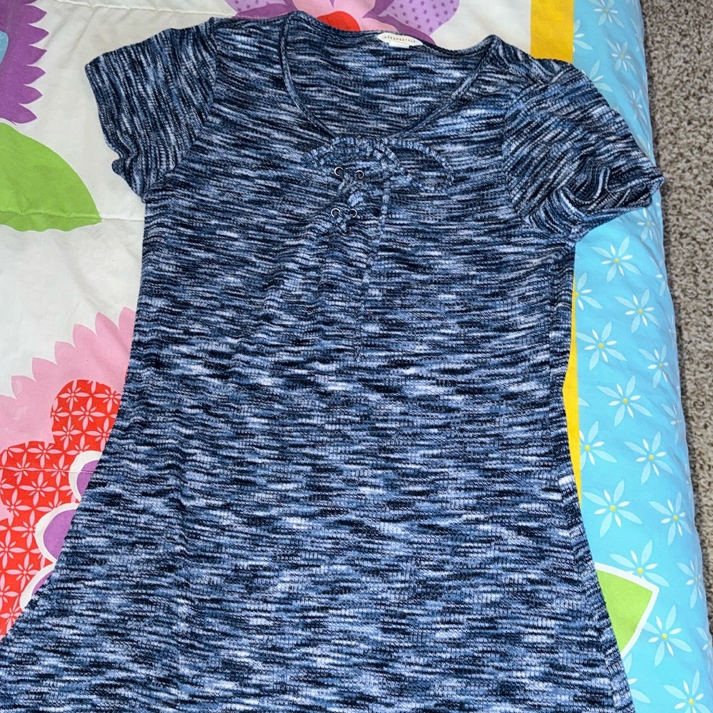 Blue T-Shirt Dress